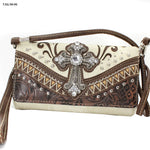 Bone color Cross WESTERN WALLET HIPSTER CROSS BODY STYLE Show Me Country