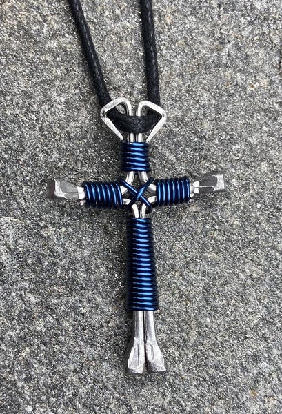 NECKLACES, Western Horseshoe Nail Cross Great Youth Gifts adjustable Cords  lots of Colors to Choose From, Solid or Mixed - Etsy