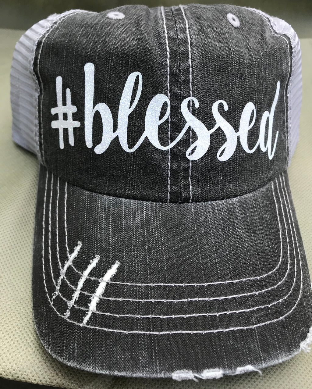 WOMEN'S GRAY ADJUSTABLE FASHION BLESSED HAT