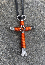 Necklaces ~*(25* PACK)  Disciples Cross ~ Handmade of 4 Horseshoe Nails (Choose any colors)