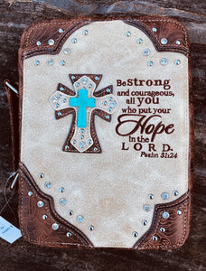 Western Ladies BIBLE CASE ~ Psalm 31:24