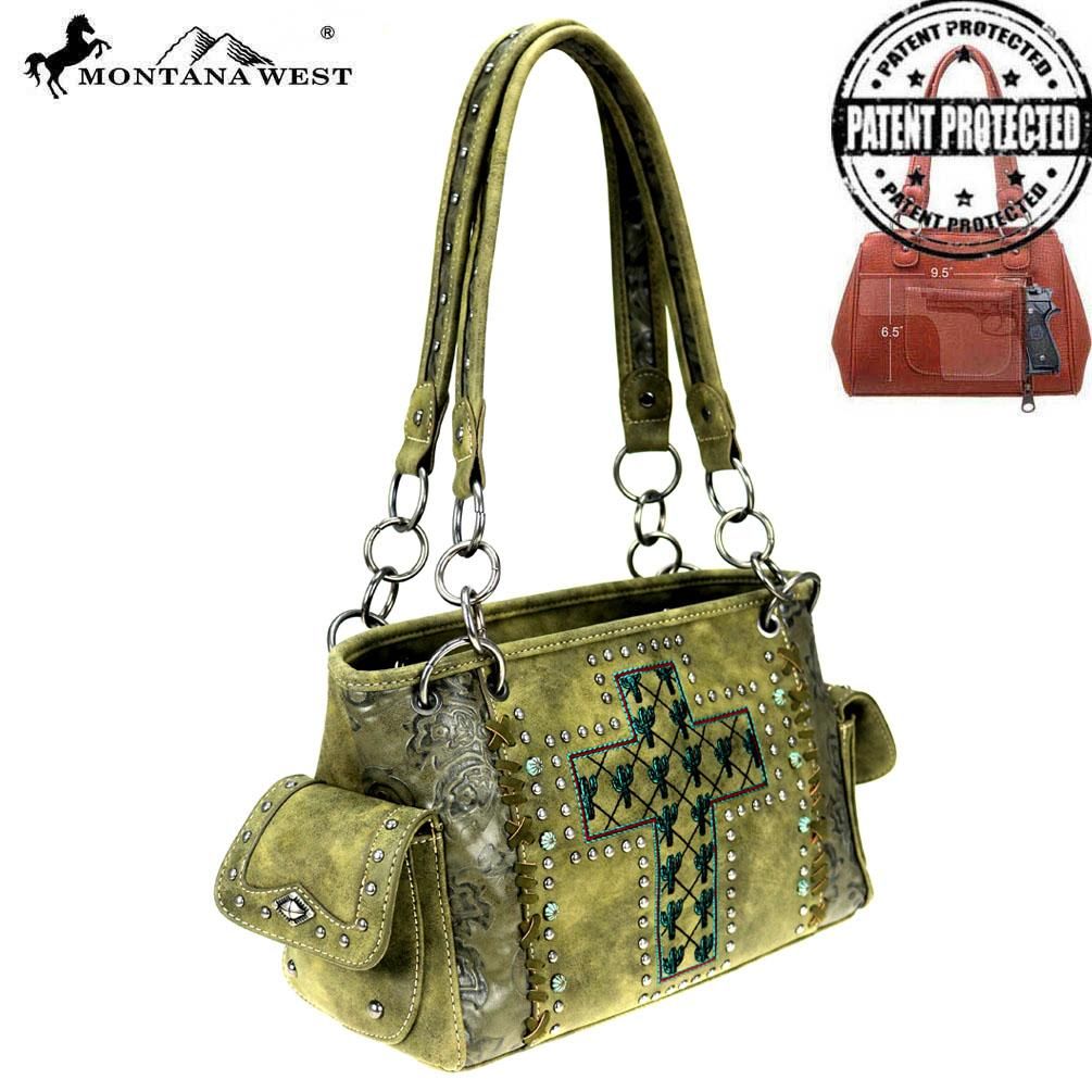 Montana West Cactus Collection Concealed Carry Satchel