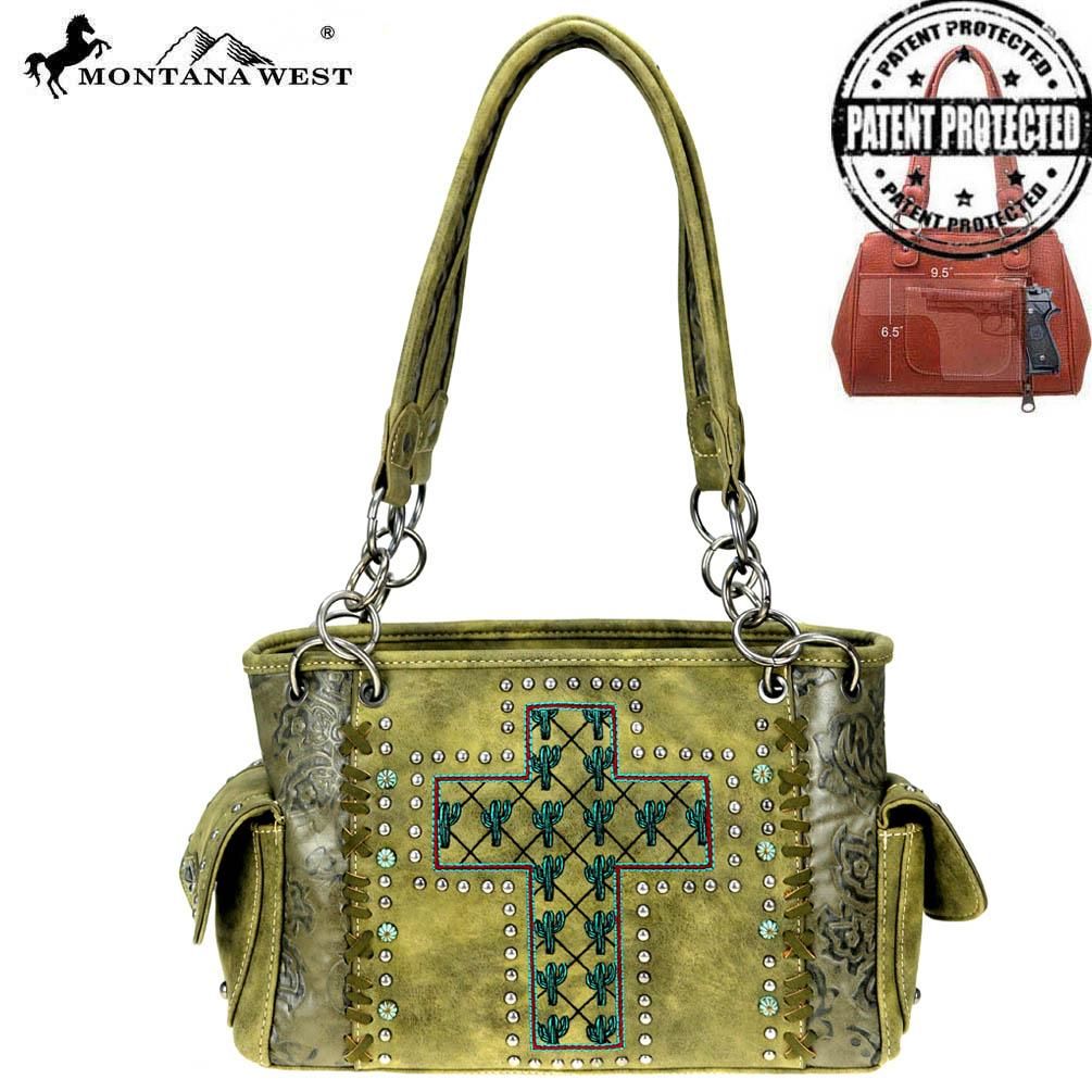 Montana West Cactus Collection Concealed Carry Satchel