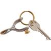 Western Spur Key Chain Engraved Movable Silver-Gold